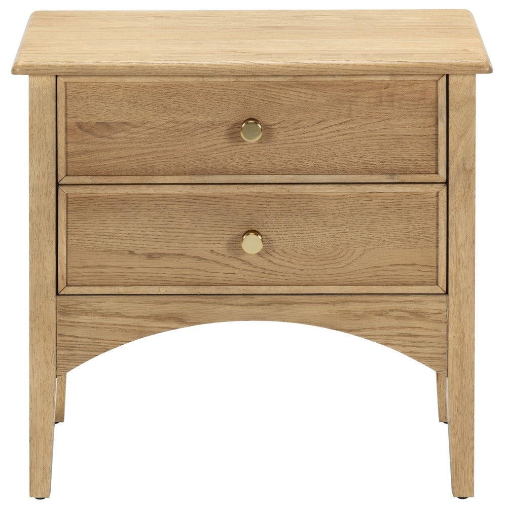 Safavieh - Talia 2 Drawer Wood Nightstand / Brown Oak - SFV2243A view 2