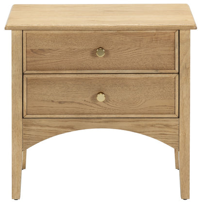 Safavieh - Talia 2 Drawer Wood Nightstand / Brown Oak - SFV2243A view 2