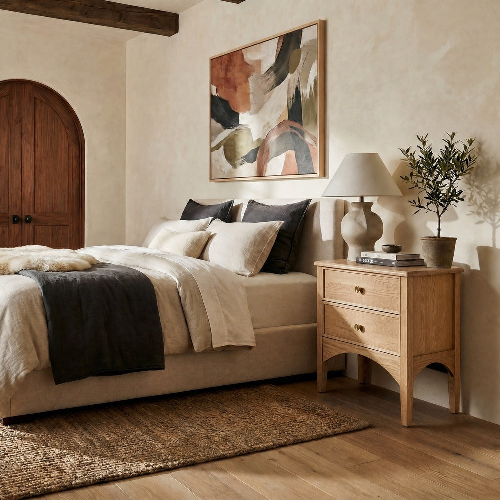 Safavieh - Talia 2 Drawer Wood Nightstand / Brown Oak - SFV2243A view 3