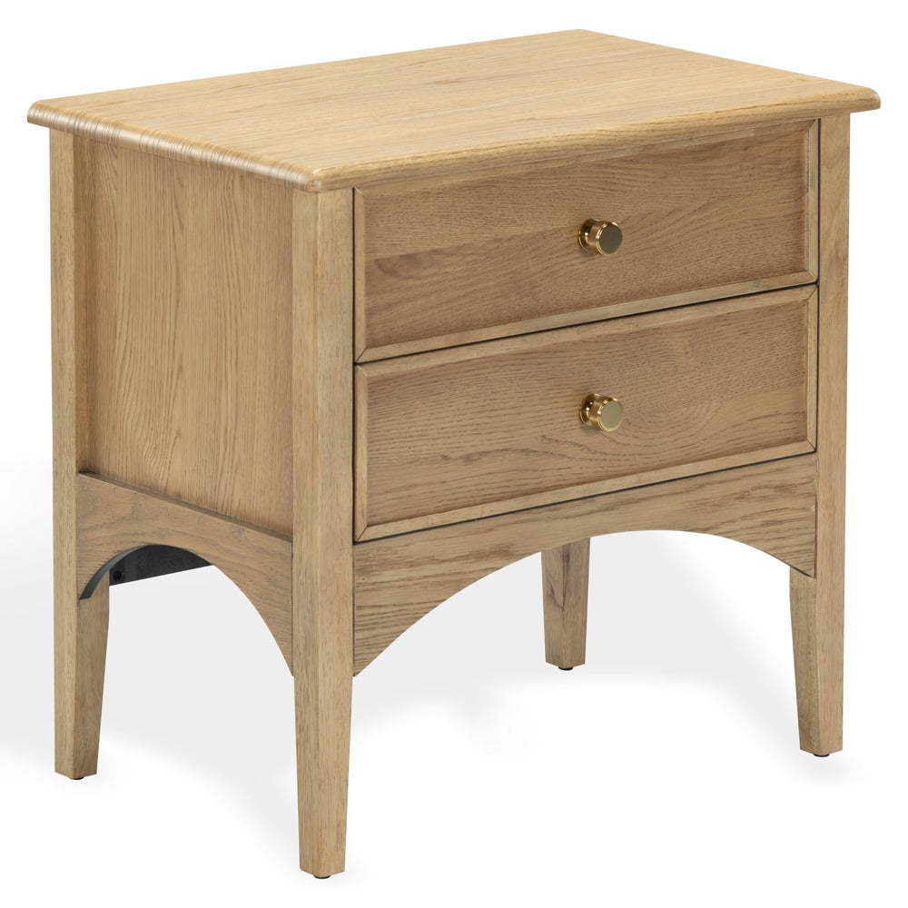 Safavieh - Talia 2 Drawer Wood Nightstand / Brown Oak - SFV2243A view 4