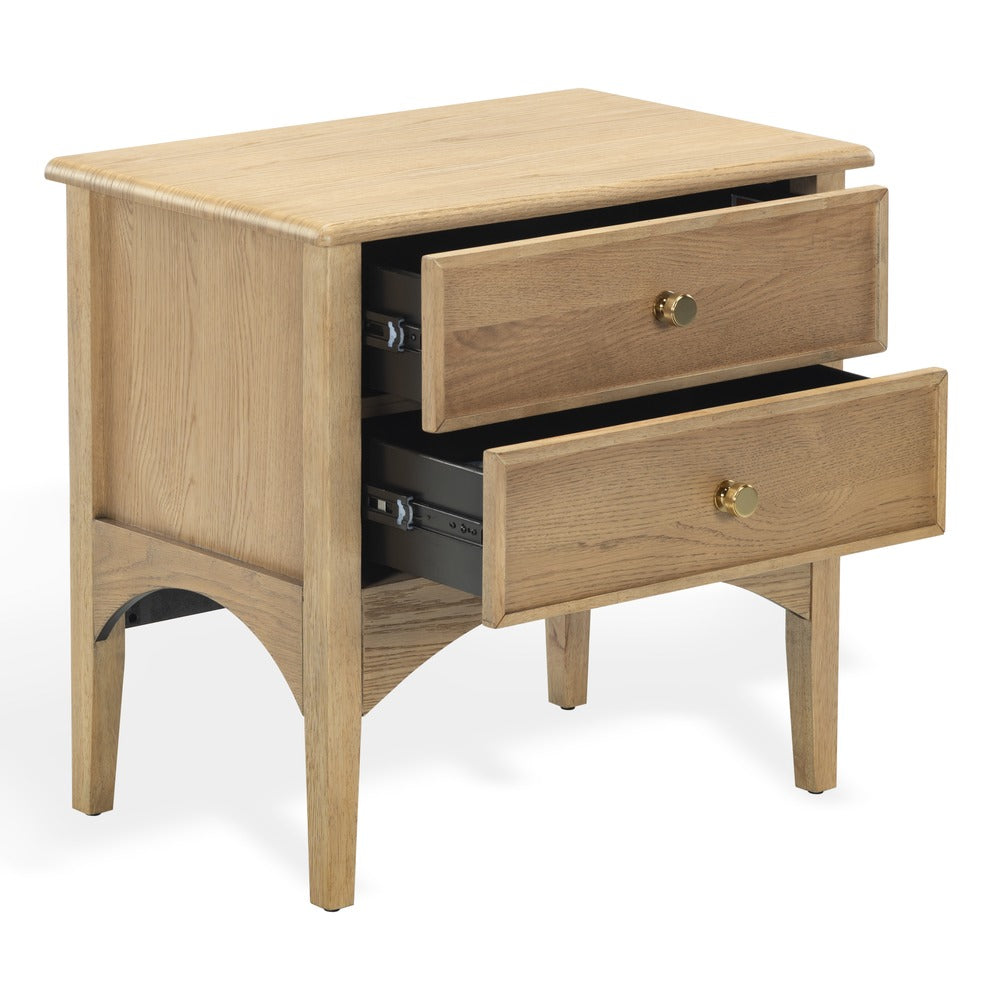 Safavieh - Talia 2 Drawer Wood Nightstand / Brown Oak - SFV2243A view 5