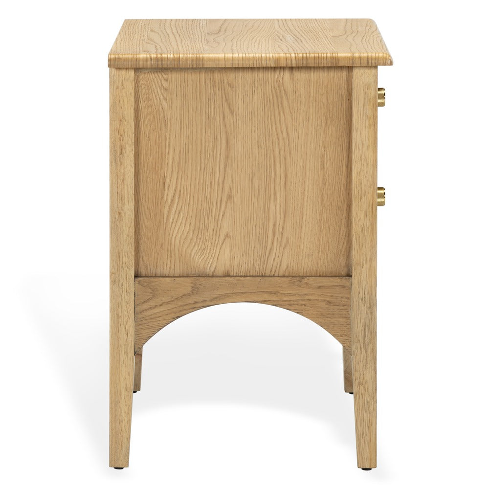 Safavieh - Talia 2 Drawer Wood Nightstand / Brown Oak - SFV2243A view 6