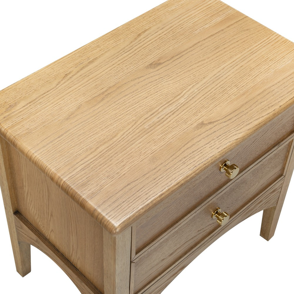 Safavieh - Talia 2 Drawer Wood Nightstand / Brown Oak - SFV2243A view 10