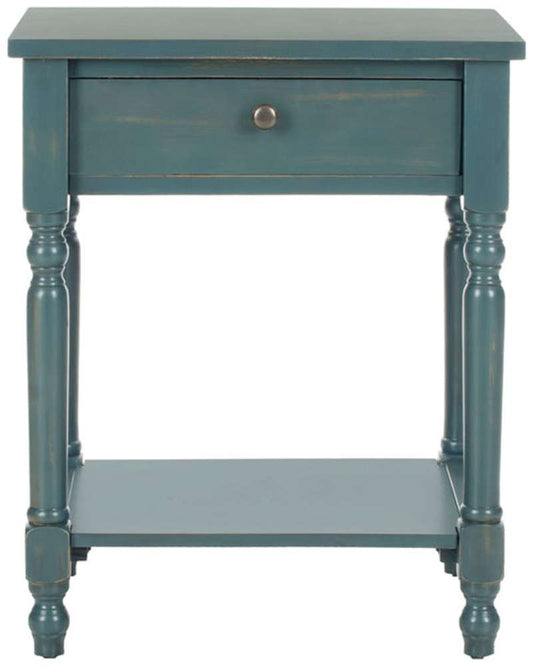 Safavieh - Tami Night Stand W/Storage - Teal - AMH6604C veiw 1