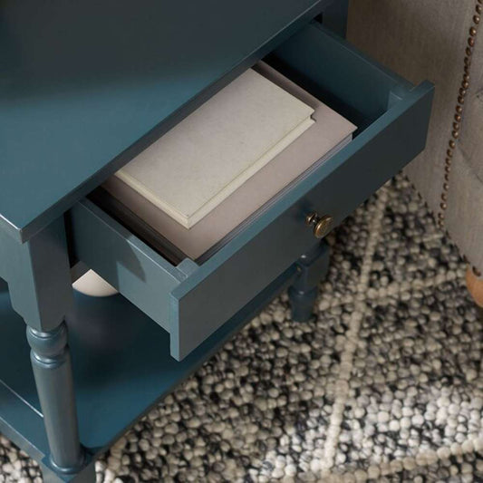 Safavieh - Tami Night Stand W/Storage - Teal - AMH6604C veiw 2