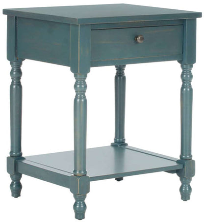 Safavieh - Tami Night Stand W/Storage - Teal - AMH6604C veiw 3
