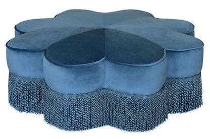 Safavieh - Tanith Flower Ottoman - Dusty Blue - OTT4500C veiw 1