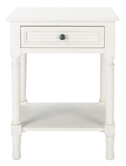 Safavieh - Tate 1Drw Accent Table - Distressed - White - ACC5714A veiw 1