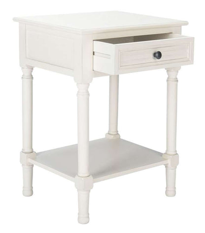 Safavieh - Tate 1Drw Accent Table - Distressed - White - ACC5714A veiw 4