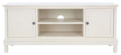Safavieh - Tate 2Dr 1 Shelf Media Stand - Distressed - White - MED5708A veiw 1
