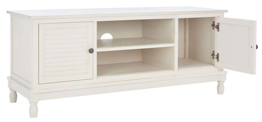 Safavieh - Tate 2Dr 1 Shelf Media Stand - Distressed - White - MED5708A veiw 4
