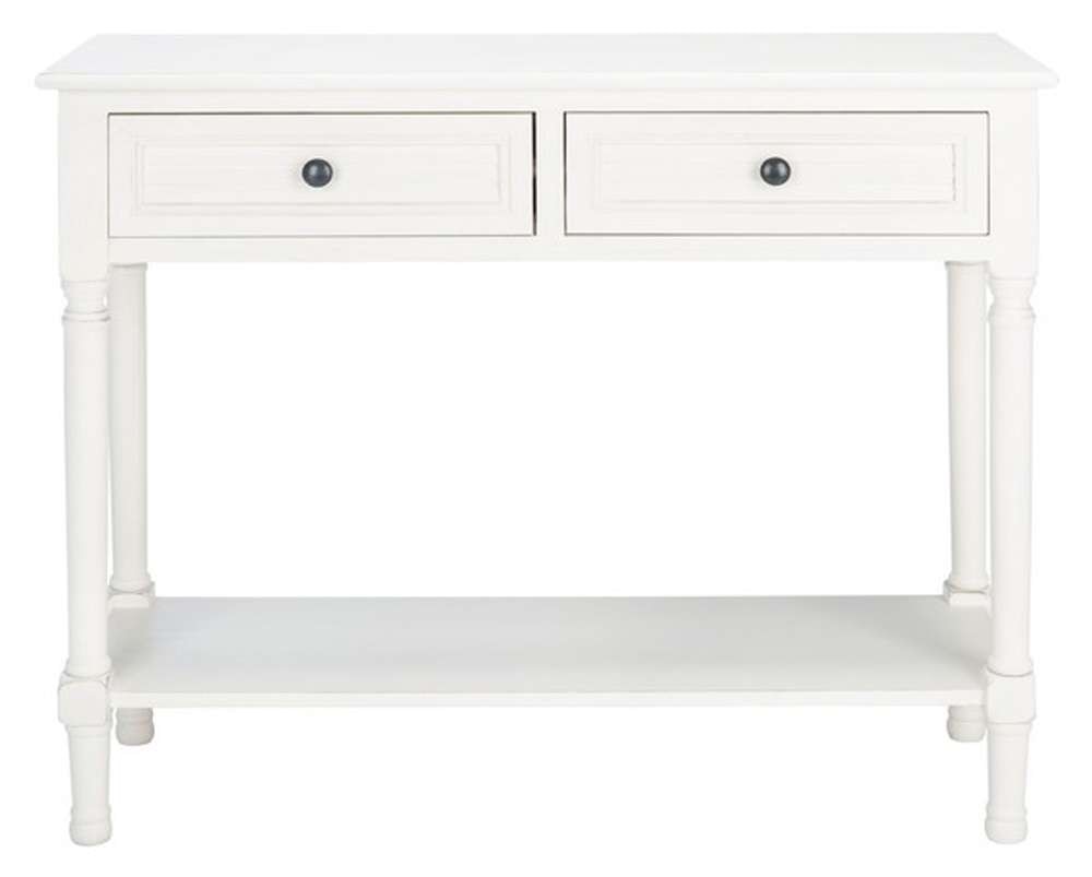 Safavieh - Tate 2Drw Console Table - Distressed - White - CNS5720A veiw 1