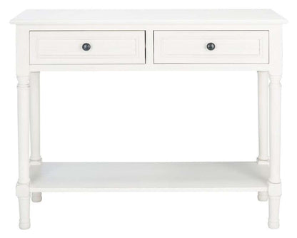 Safavieh - Tate 2Drw Console Table - Distressed - White - CNS5720A veiw 1