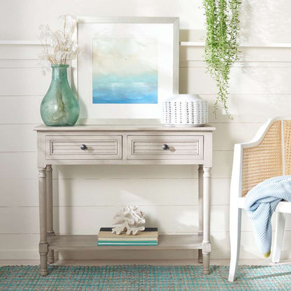 Safavieh - Tate 2Drw Console Table - Greige - CNS5720D veiw 2