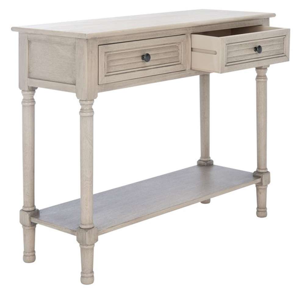 Safavieh - Tate 2Drw Console Table - Greige - CNS5720D veiw 4