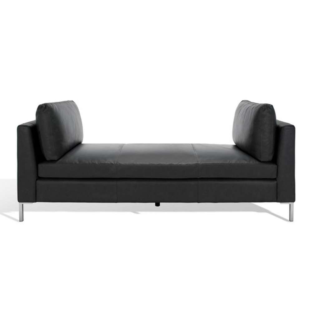 Safavieh - Couture - Tatianna Leather Bench - Black - KNT4109A veiw 2