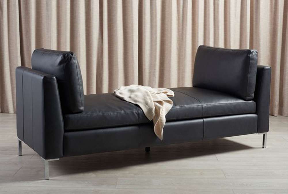 Safavieh - Couture - Tatianna Leather Bench - Black - KNT4109A veiw 3