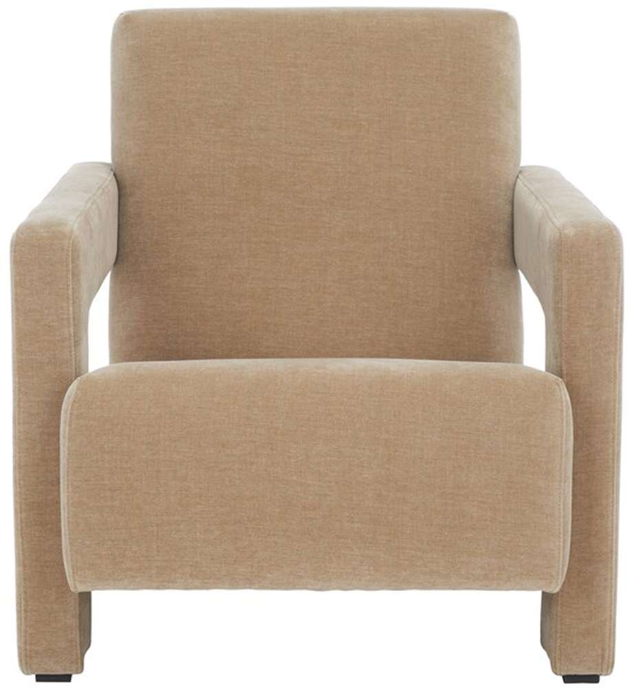 Safavieh - Couture - Taylor Modern Velvet Accent Chair - Light Brown - SFV5046C veiw 1