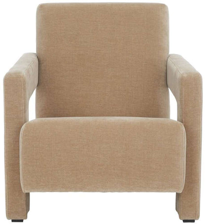 Safavieh - Couture - Taylor Modern Velvet Accent Chair - Light Brown - SFV5046C veiw 1