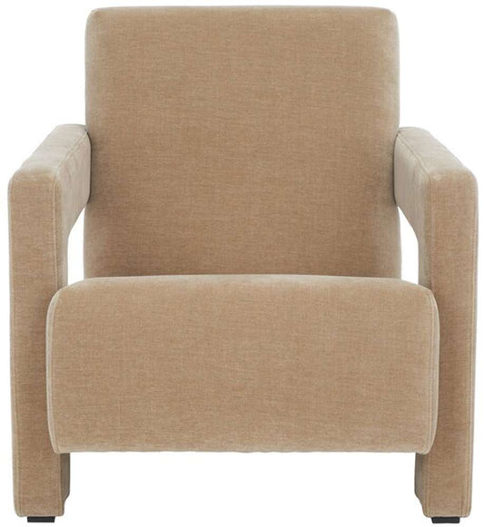 Safavieh - Couture - Taylor Modern Velvet Accent Chair - Light Brown - SFV5046C veiw 1