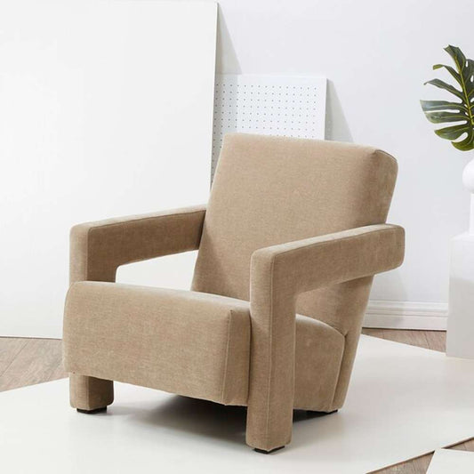 Safavieh - Couture - Taylor Modern Velvet Accent Chair - Light Brown - SFV5046C veiw 2