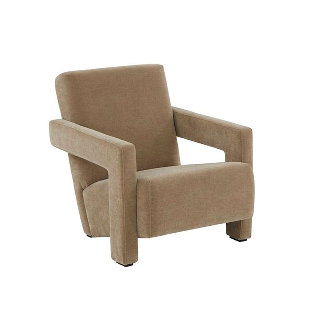 Safavieh - Couture - Taylor Modern Velvet Accent Chair - Light Brown - SFV5046C veiw 3