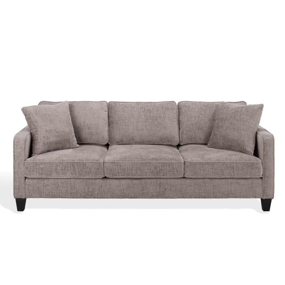 Safavieh - Taylyn Chenille 3 Seat Sofa / Light Brown - SFV6118B view 1