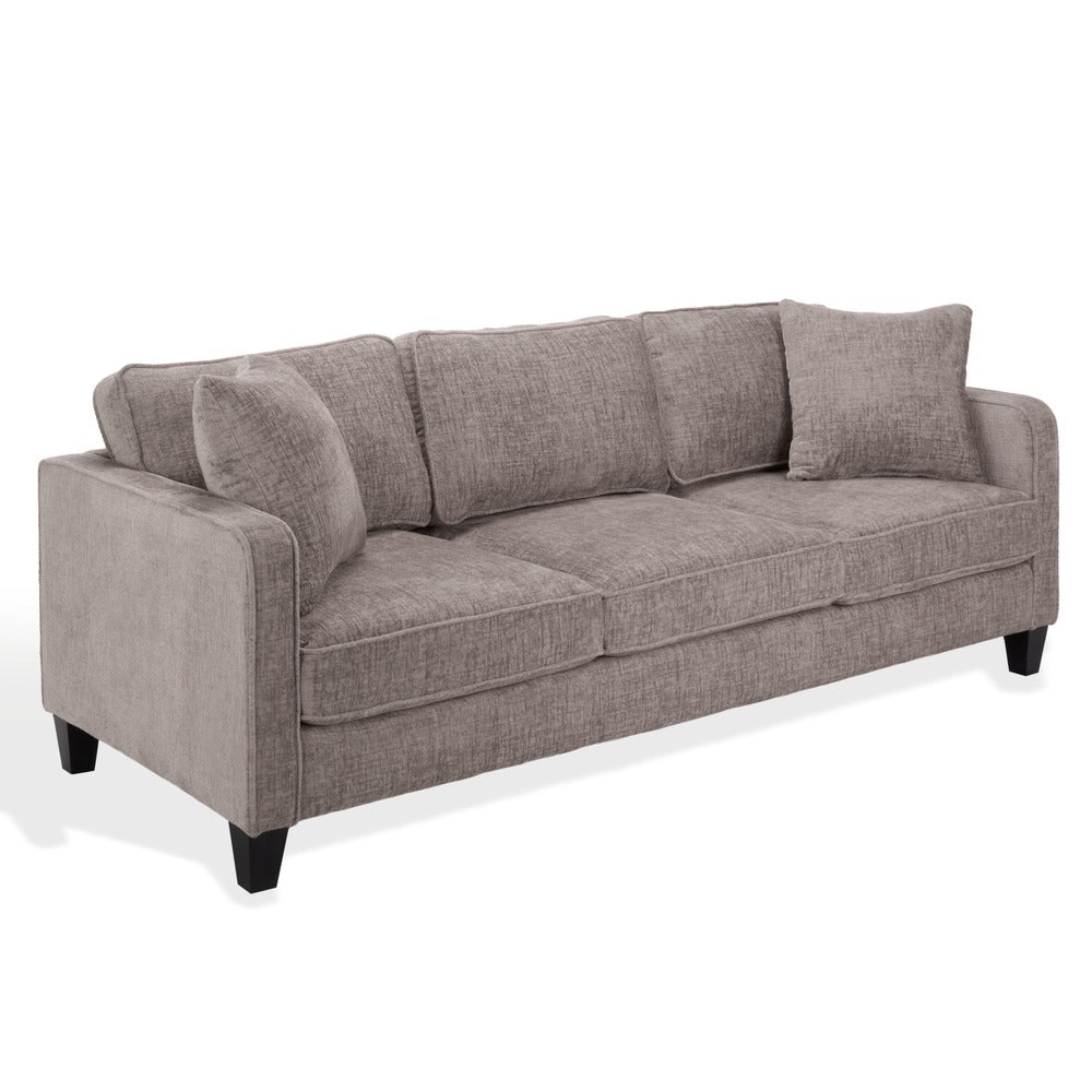 Safavieh - Taylyn Chenille 3 Seat Sofa / Light Brown - SFV6118B view 3