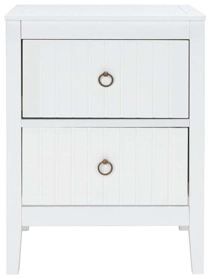 Safavieh - Tegan 2 Drawer Night Stand - White - NST5004A veiw 1