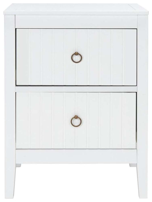 Safavieh - Tegan 2 Drawer Night Stand - White - NST5004A veiw 1