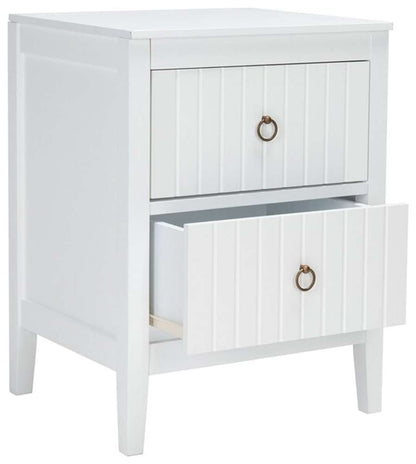 Safavieh - Tegan 2 Drawer Night Stand - White - NST5004A veiw 4