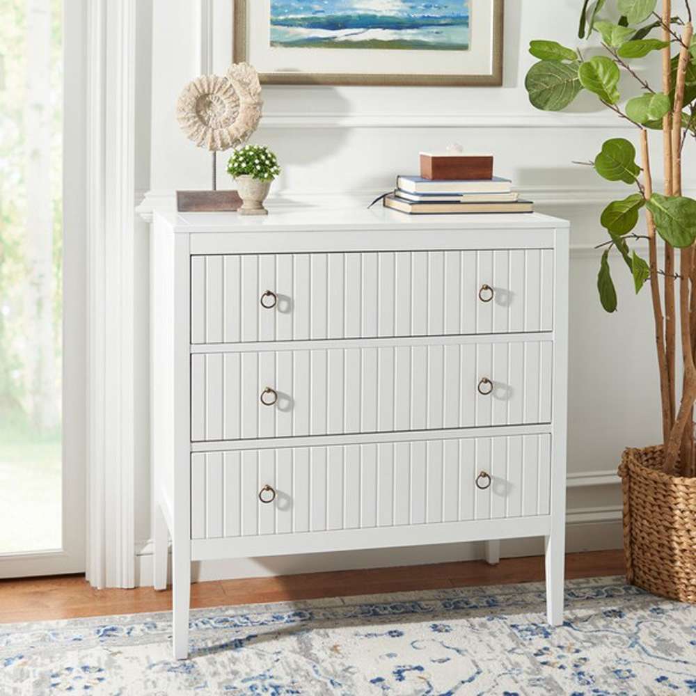 Safavieh - Tegan 3 Drawer Chest - White - CHS5001A veiw 3