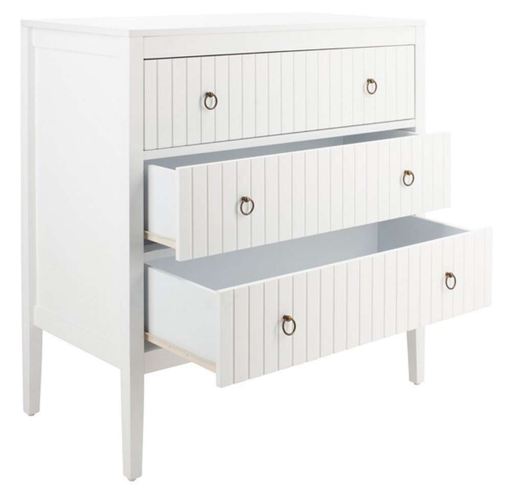 Safavieh - Tegan 3 Drawer Chest - White - CHS5001A veiw 4