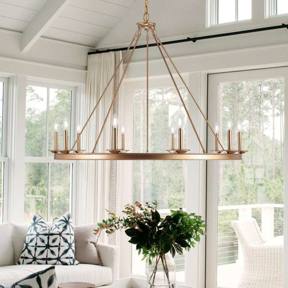Safavieh - Telta 10Lt 46.5in Chandelier - Gold - CHA4017B veiw 1