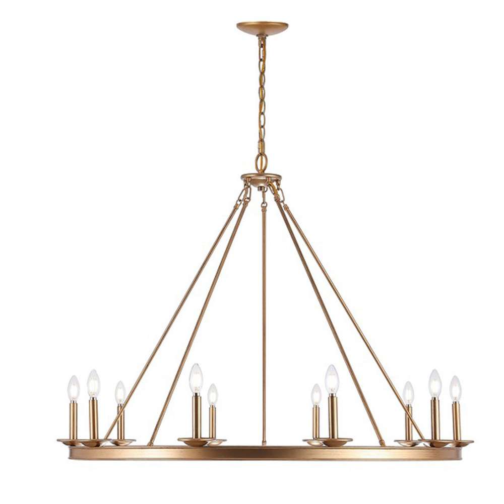 Safavieh - Telta 10Lt 46.5in Chandelier - Gold - CHA4017B veiw 2
