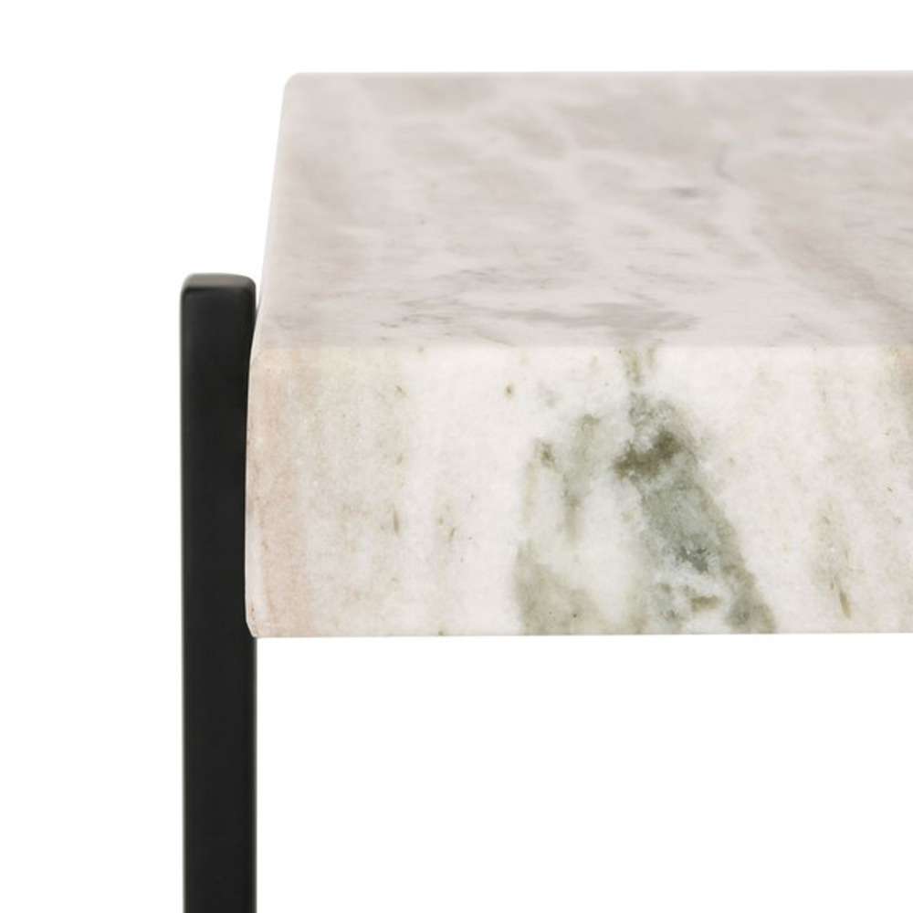 Safavieh - Tenzin Stone Top Accent Table - Multi Grey - Black - ACC3707A veiw 1