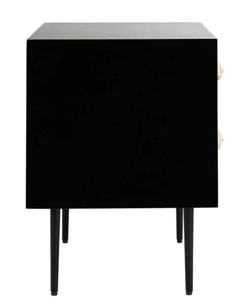 Safavieh - Couture - Tessie Bone Inlay Nightstand - Assorted - Black - SFV6609A veiw 4