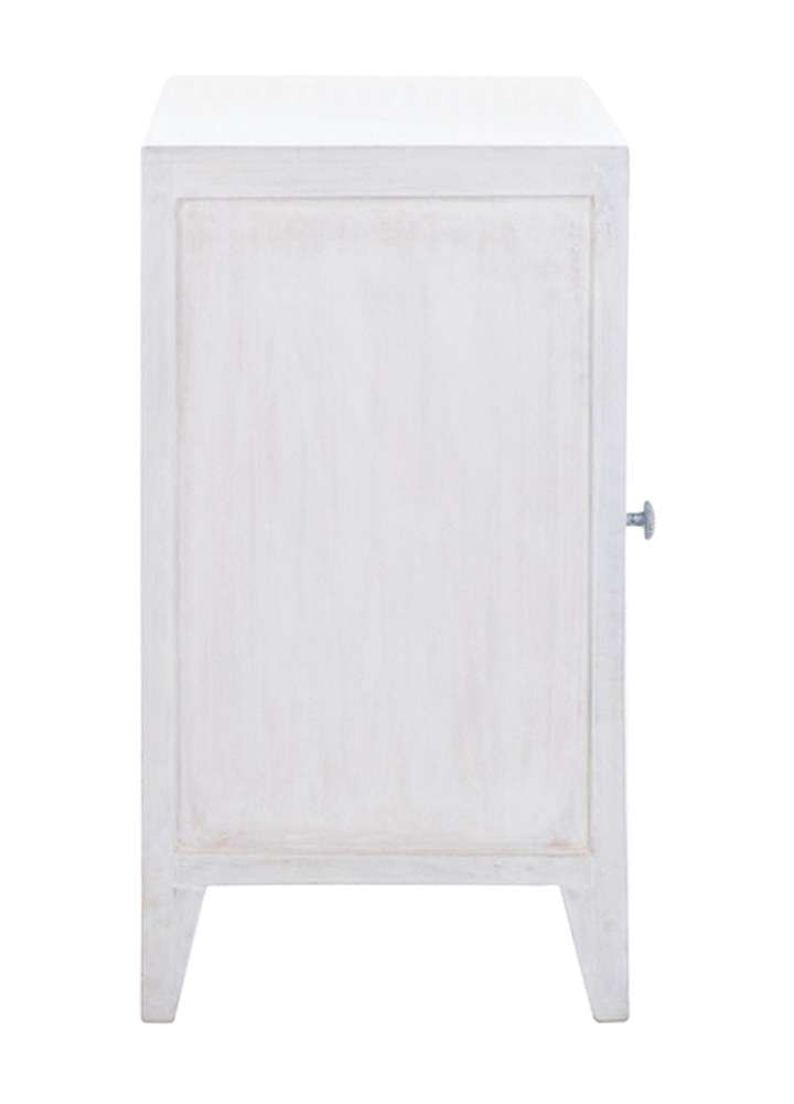 Safavieh - Thea 1 Door Carved Nightstand - White Washed - NST5300C veiw 4