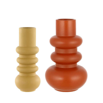Safavieh - Theissa Ceramic Vase - Orange - Pale Yellow  (Set of 2) - RDC4004A-SET2 veiw 1