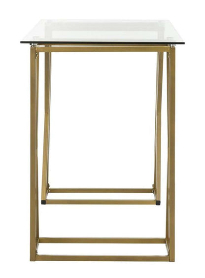 Safavieh - Theresa Glass Top Desk - Clear - Gold - DSK2202A veiw 4
