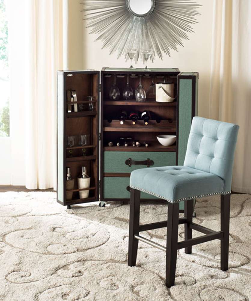 Safavieh - Thompson Counter Stool - Sky Blue - MCR4511G veiw 2