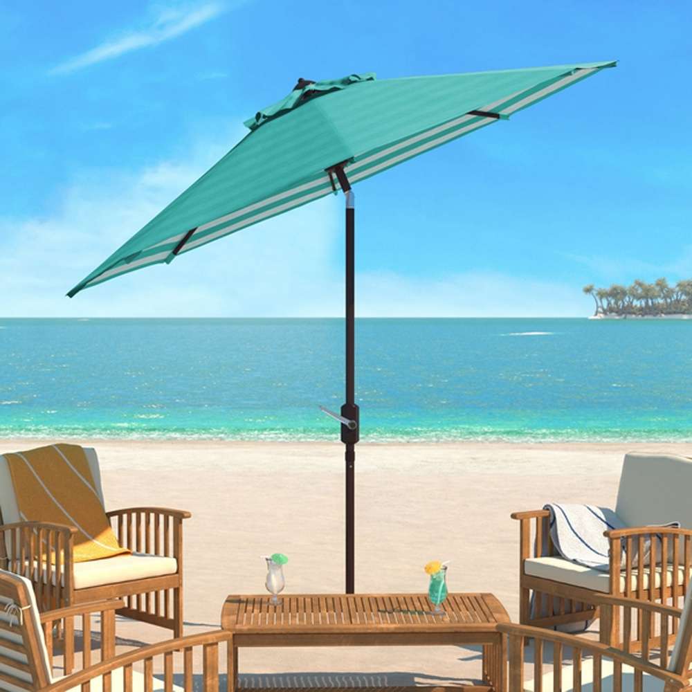 Safavieh - Tiana 9Ft Crank Umbrella - Green - PAT8007E veiw 1