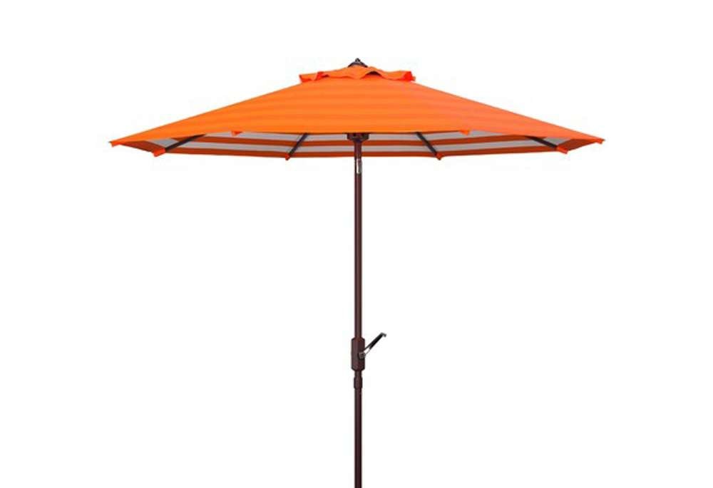 Safavieh - Tiana 9Ft Crank Umbrella - Orange - PAT8007O veiw 1