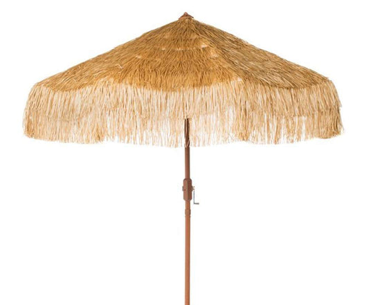 Safavieh - Tiki 9Ft Crank Umbrella - Brown - PAT8012A veiw 1