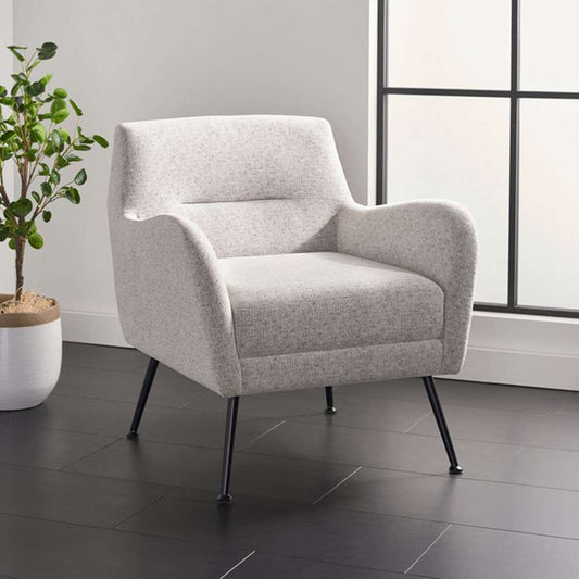Safavieh - Tilbrook Arm Chair - Light Grey - Black - ACH5203B veiw 2