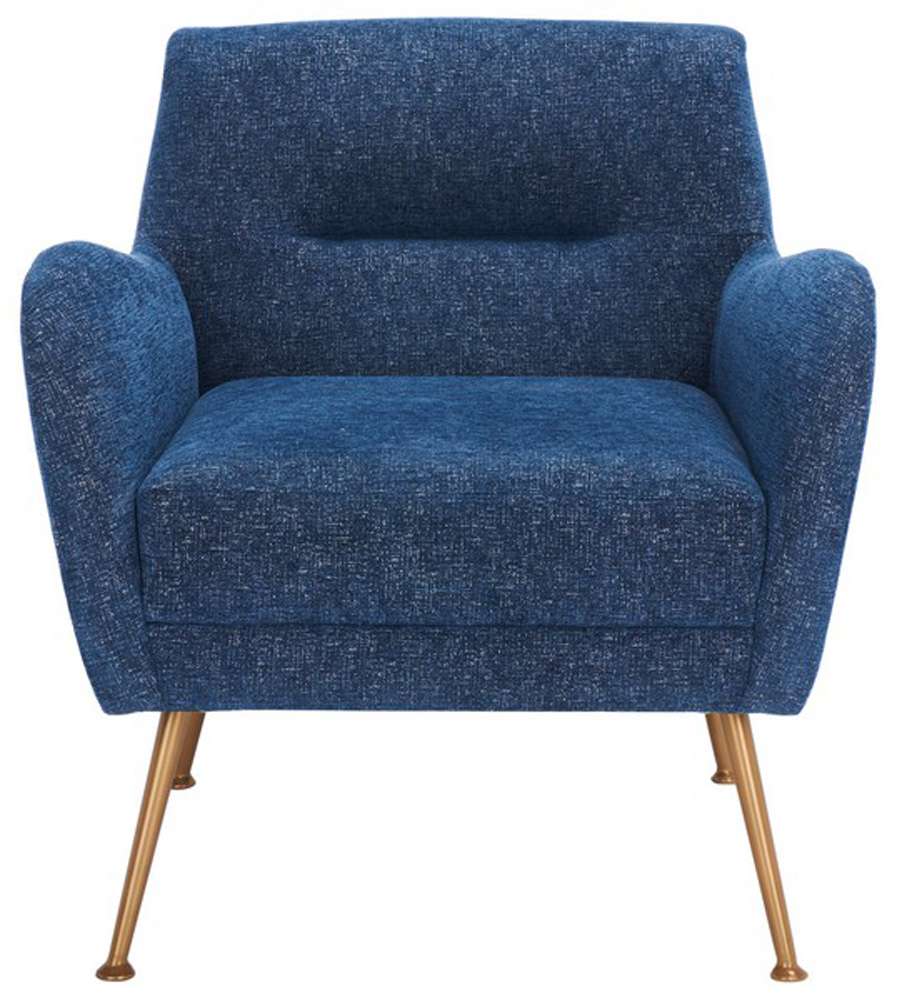 Safavieh - Tilbrook Arm Chair - Navy - Gold - ACH5203A veiw 1