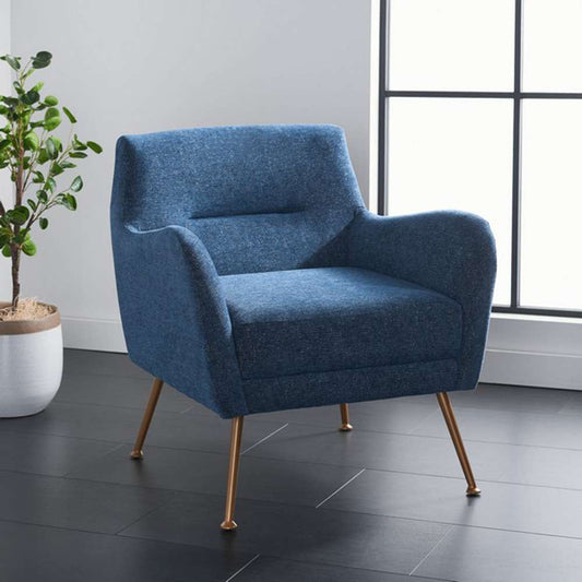 Safavieh - Tilbrook Arm Chair - Navy - Gold - ACH5203A veiw 2