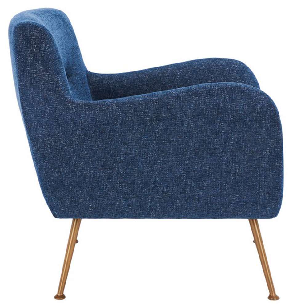 Safavieh - Tilbrook Arm Chair - Navy - Gold - ACH5203A veiw 4