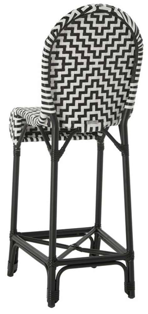 Safavieh - Tilden Barstool - Black - White - PAT4021A veiw 1