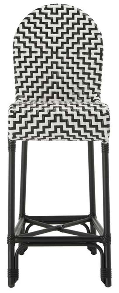 Safavieh - Tilden Barstool - Black - White - PAT4021A veiw 2